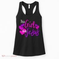 This Girl Loves Jesus Hearts Christian  Women's Tank Top thumb 0
