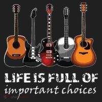 Top Guitar Life Is Full Of Important Choices Tumbler thumb 3