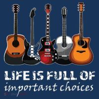 Top Guitar Life Is Full Of Important Choices Women's Hoodie thumb 2