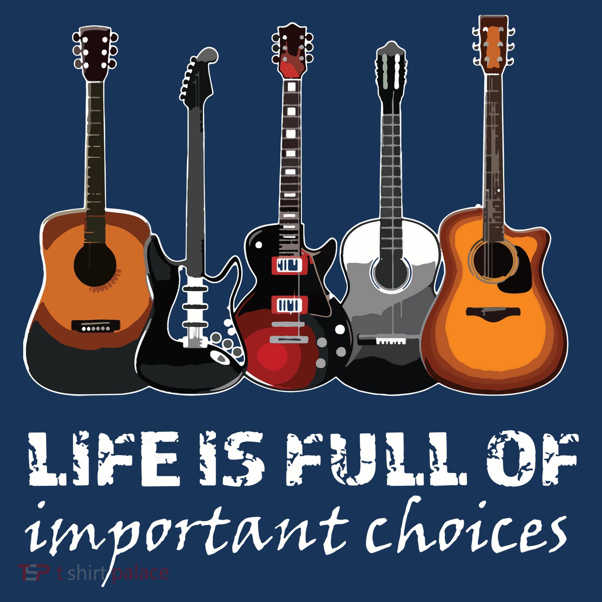 Top Guitar Life Is Full Of Important Choices Women's Hoodie