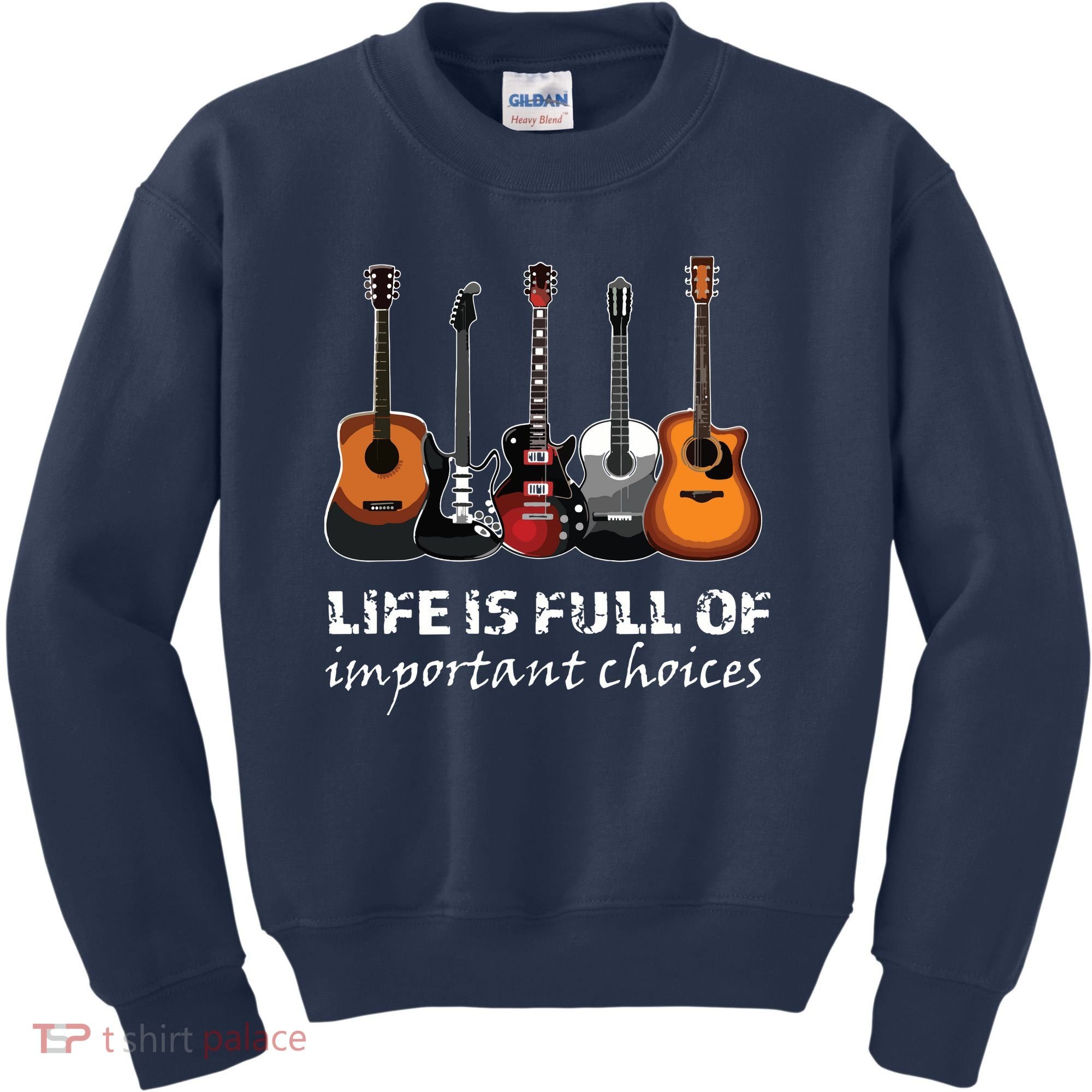 Top Guitar Life Is Full Of Important Choices Kids Sweatshirt