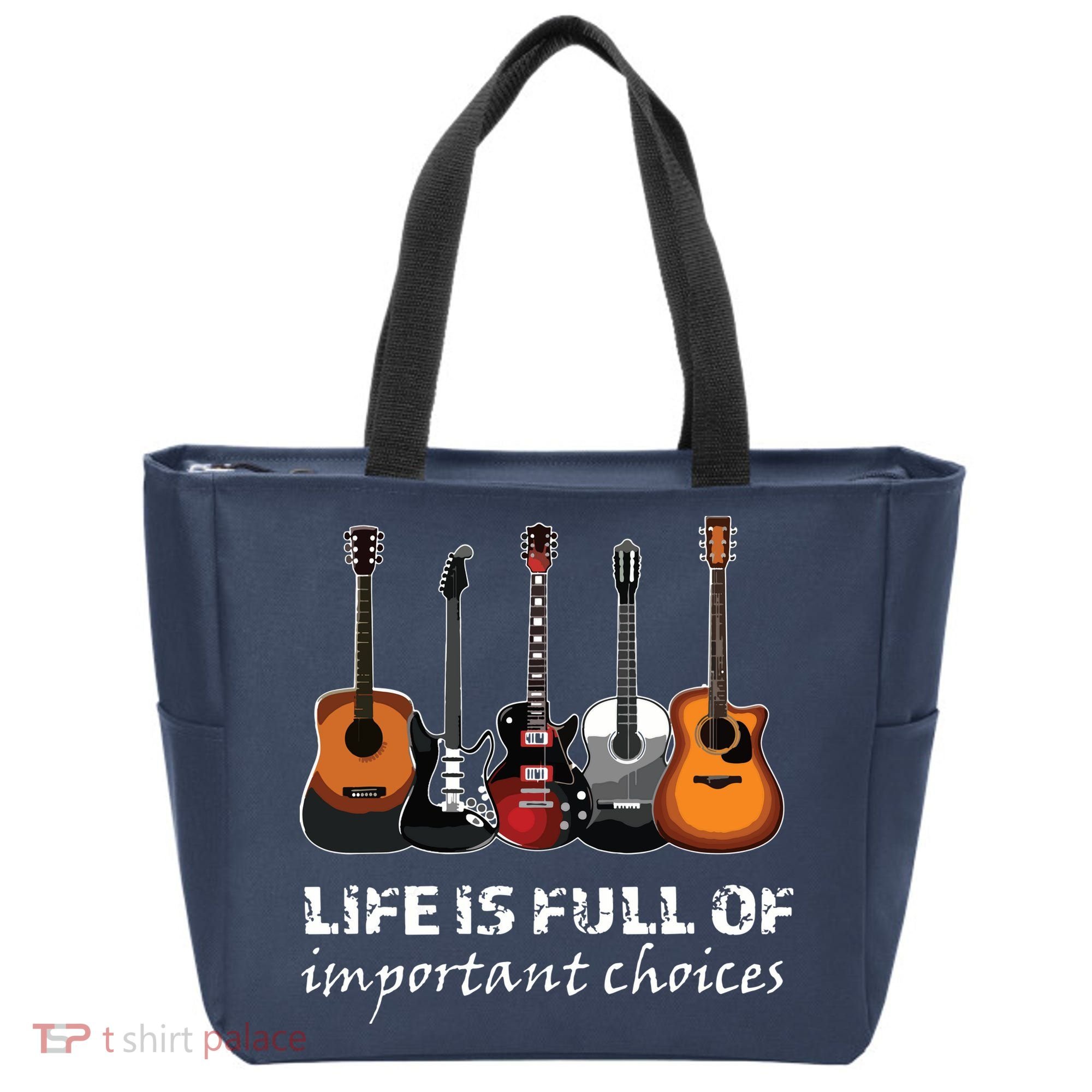 Top Guitar Life Is Full Of Important Choices Tote Bag