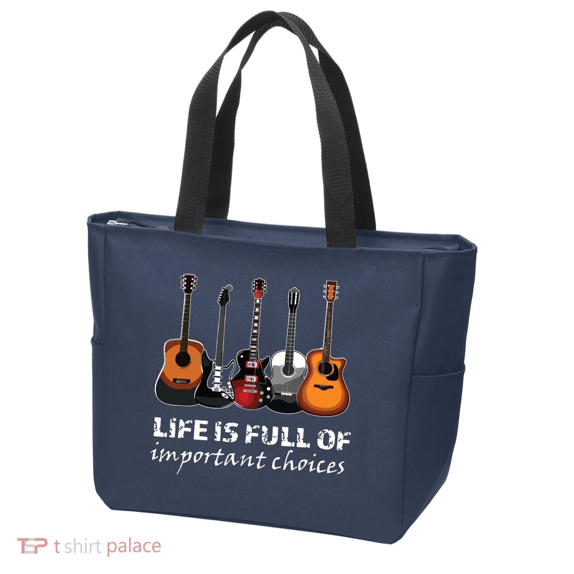 Top Guitar Life Is Full Of Important Choices Tote Bag