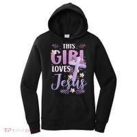 This Girl Loves Jesus Cute Christian Girl Jesus Women's Hoodie thumb 0