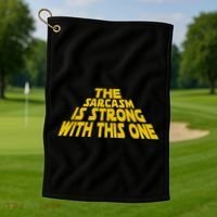 The Great Lakes Map Retro Golf Towel thumb 1