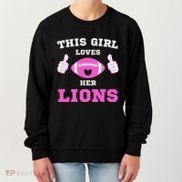 This Girl Loves Her Lions Pinky Leopard Women's Sweatshirt thumb 0