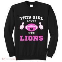 This Girl Loves Her Lions Pinky Leopard Sweatshirt thumb 0