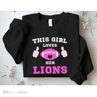 This Girl Loves Her Lions Pinky Leopard Sweatshirt thumb 2