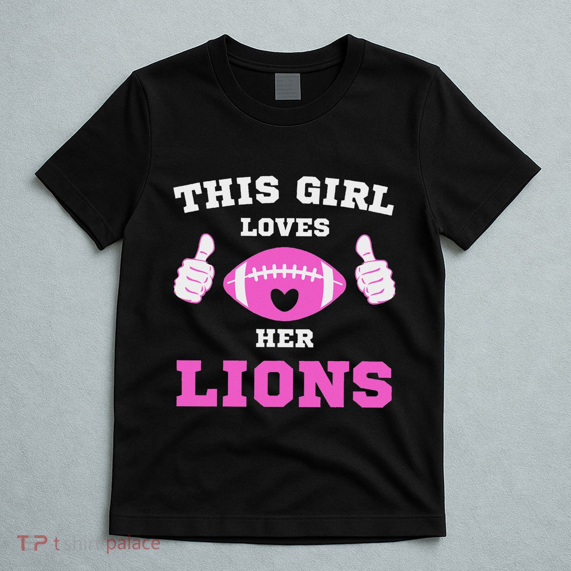 This Girl Loves Her Lions Pinky Leopard T-Shirt