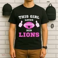 This Girl Loves Her Lions Pinky Leopard T-Shirt thumb 6