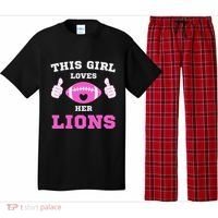 This Girl Loves Her Lions Pinky Leopard Pajama Set thumb 0
