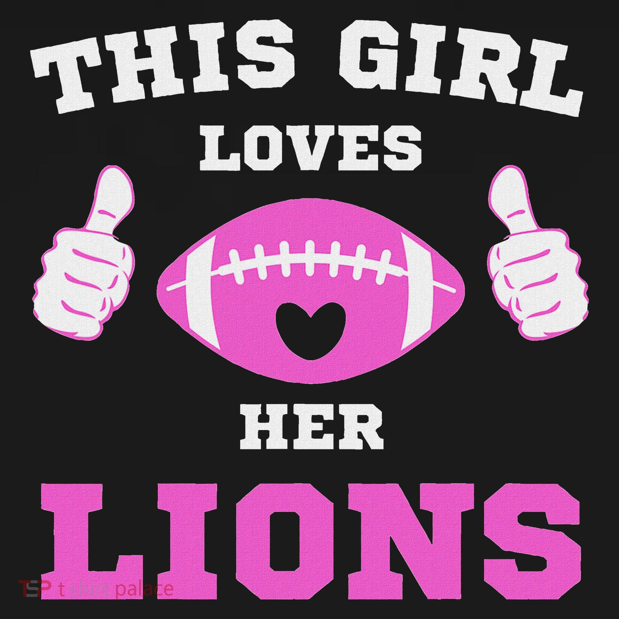 This Girl Loves Her Lions Pinky Leopard Women's Hoodie