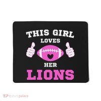 This Girl Loves Her Lions Pinky Leopard Mousepad thumb 0