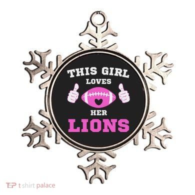 This Girl Loves Her Lions Pinky Leopard Ornament