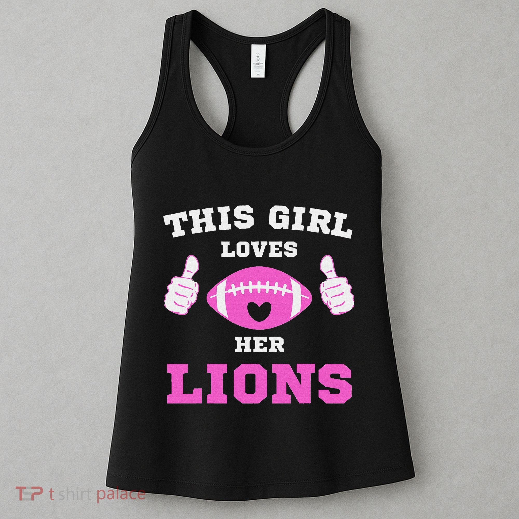 This Girl Loves Her Lions Pinky Leopard Women's Tank Top