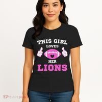 This Girl Loves Her Lions Pinky Leopard Women's T-Shirt thumb 4