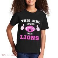 This Girl Loves Her Lions Pinky Leopard Kids T-Shirt thumb 2