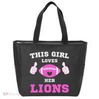 This Girl Loves Her Lions Pinky Leopard Tote Bag thumb 0