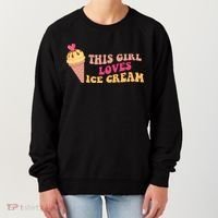This Girl Loves Ice Cream Cute Gift Women's Sweatshirt thumb 0