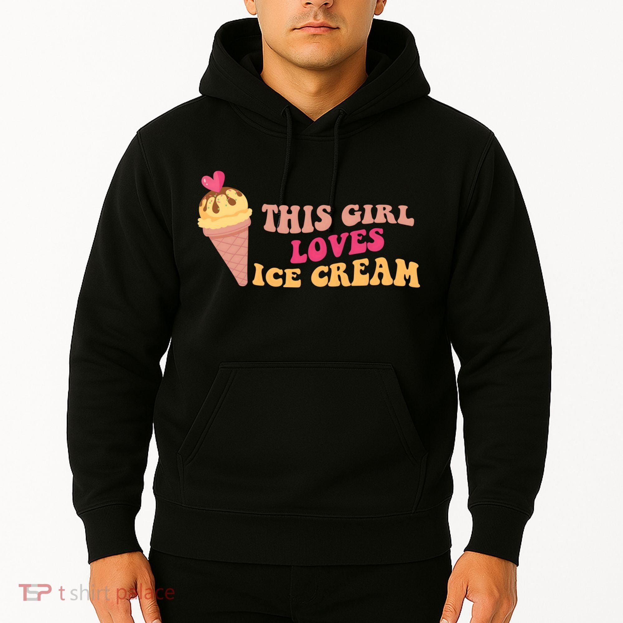 This Girl Loves Ice Cream Cute Gift Hoodie