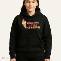This Girl Loves Ice Cream Cute Gift Hoodie thumb 5
