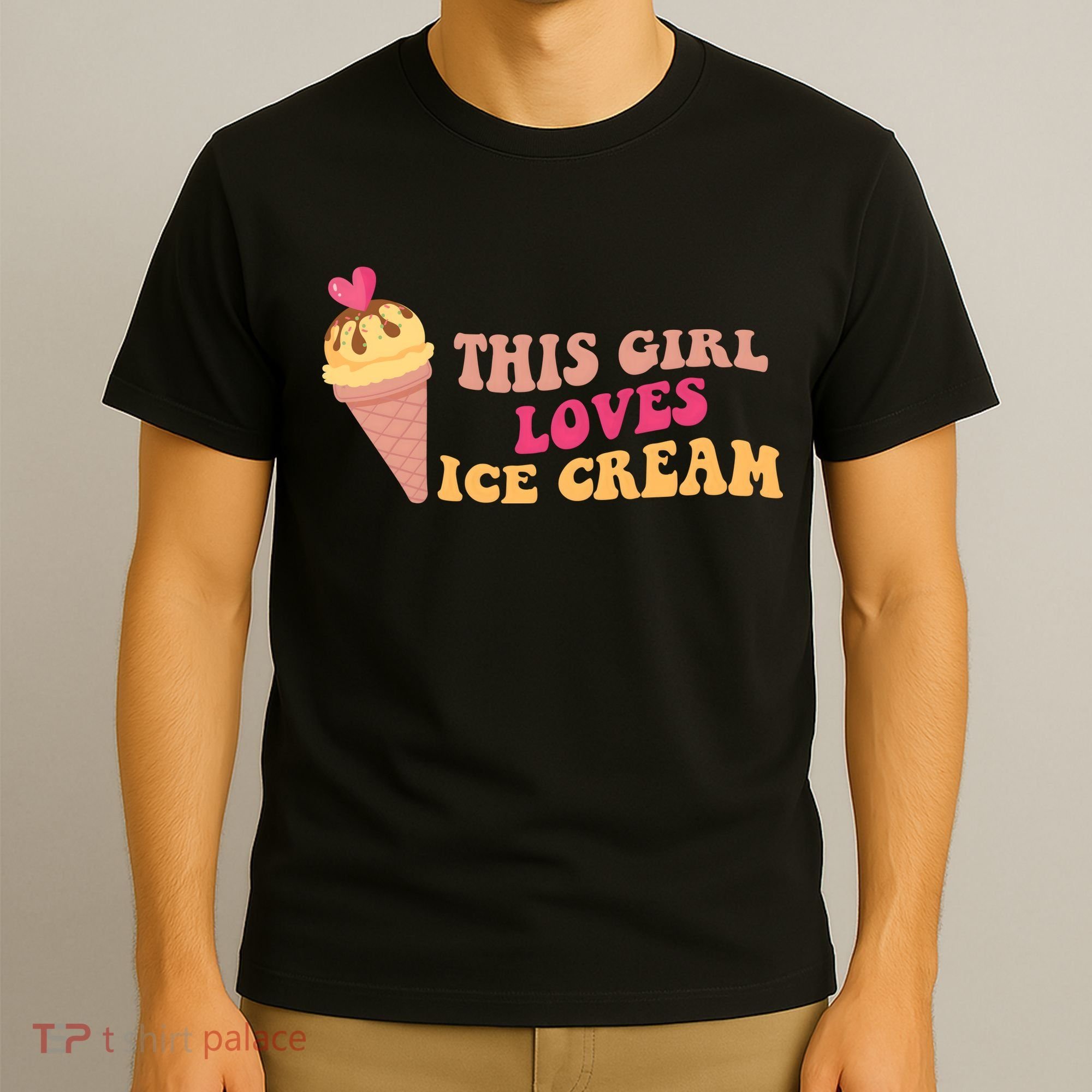 This Girl Loves Ice Cream Cute Gift T-Shirt