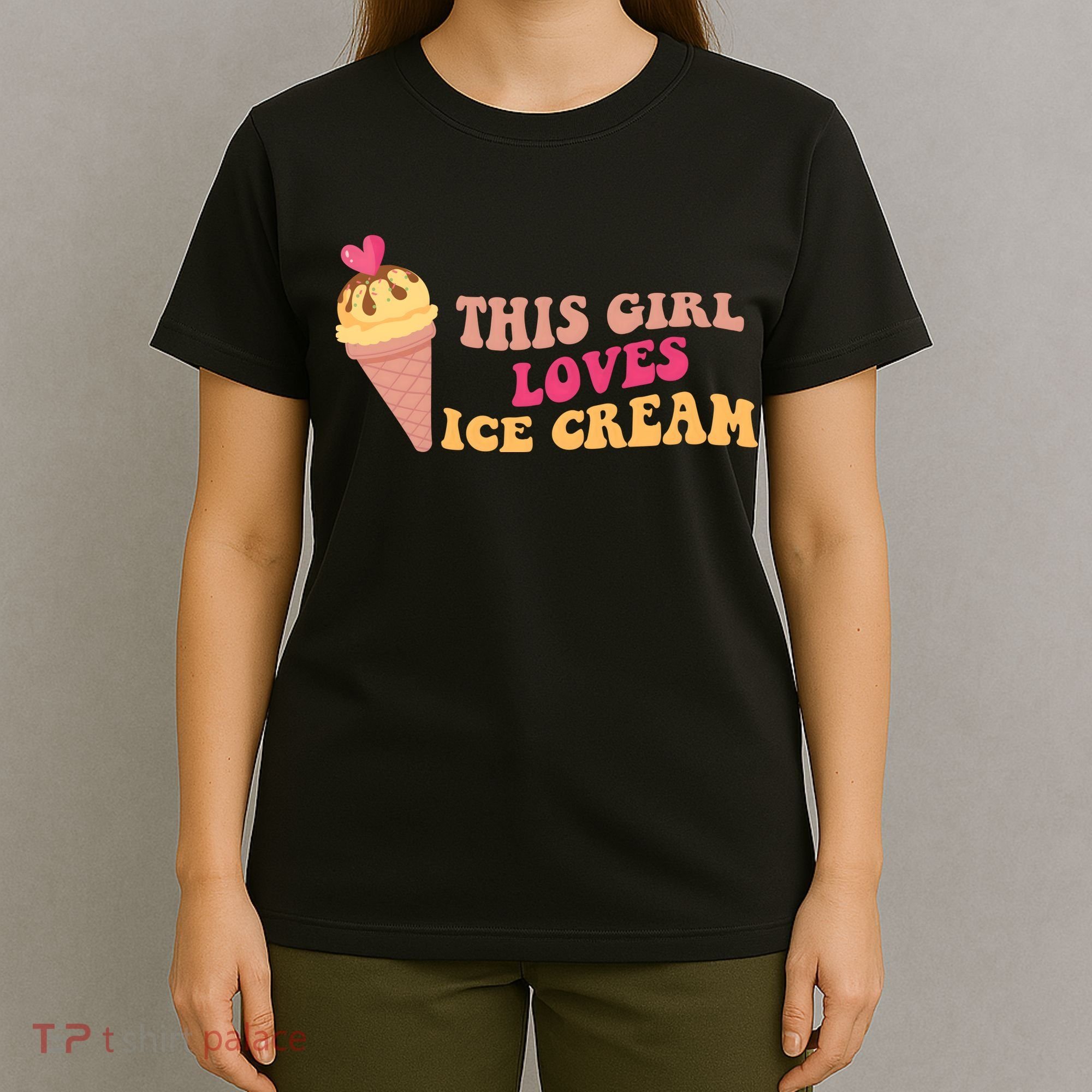 This Girl Loves Ice Cream Cute Gift T-Shirt