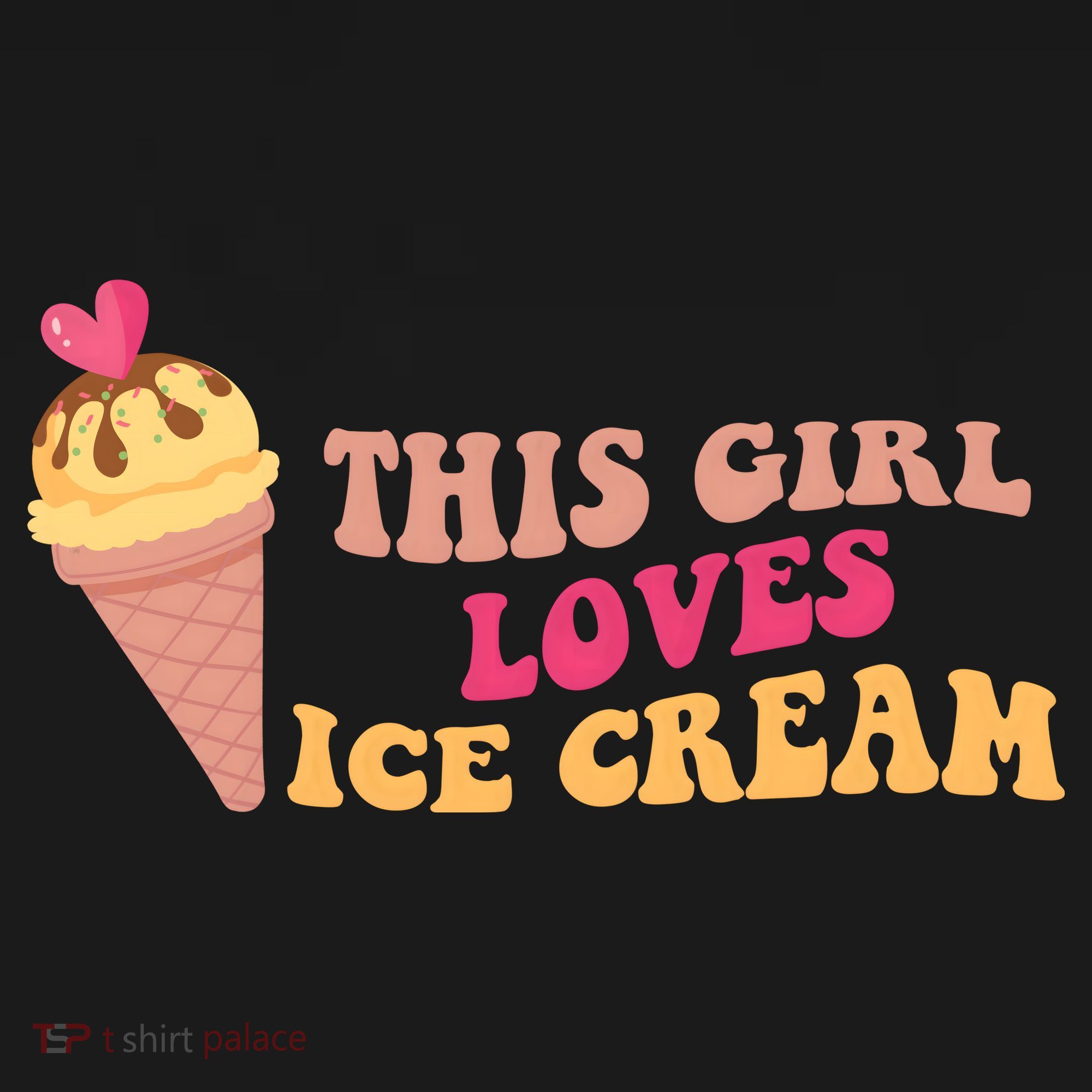 This Girl Loves Ice Cream Cute Gift T-Shirt