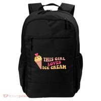 This Girl Loves Ice Cream Cute Gift Backpack thumb 0