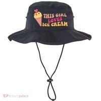 This Girl Loves Ice Cream Cute Gift Bucket Hat thumb 0