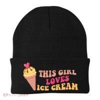 This Girl Loves Ice Cream Cute Gift Beanie thumb 0