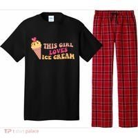 This Girl Loves Ice Cream Cute Gift Pajama Set thumb 0