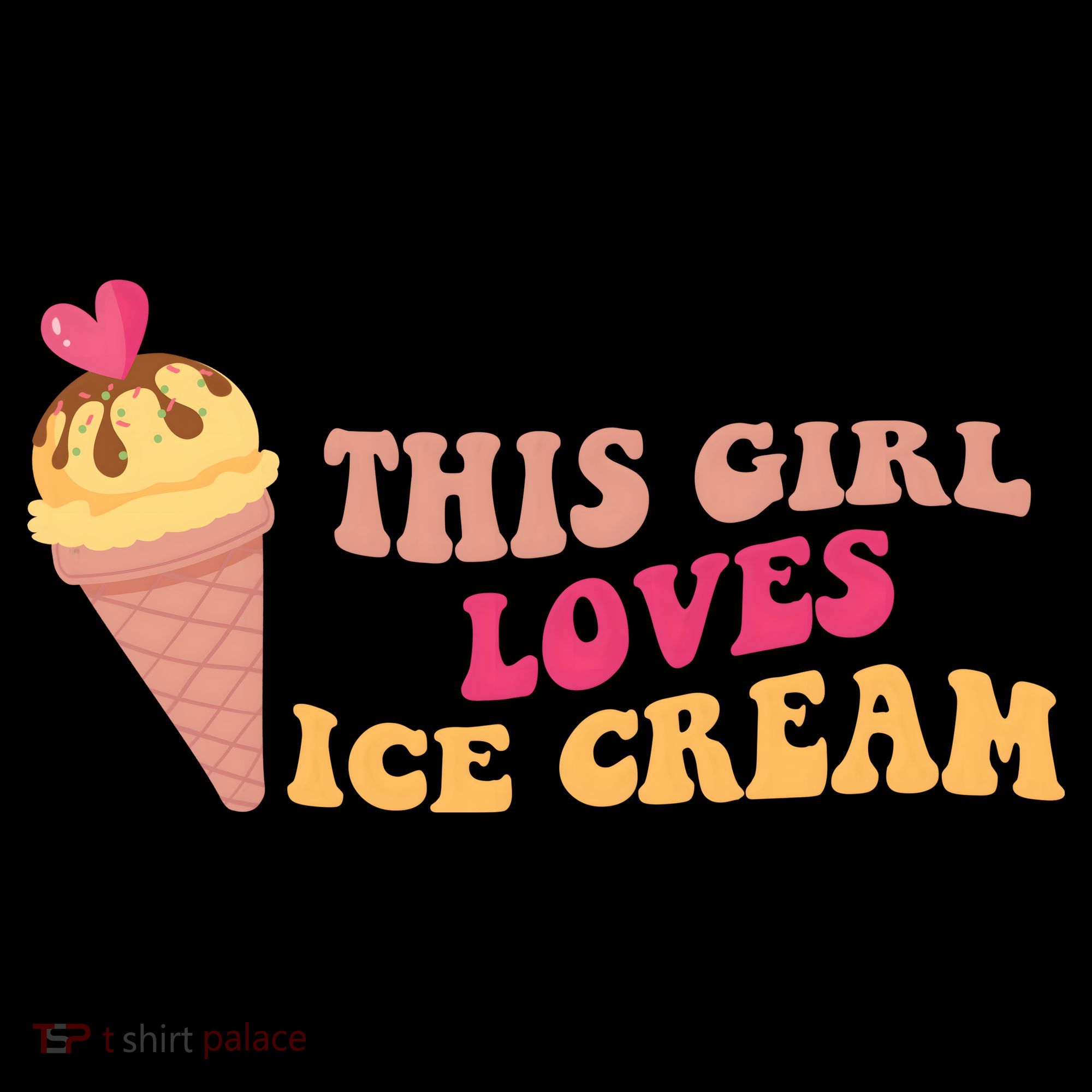 This Girl Loves Ice Cream Cute Gift Women's Hoodie