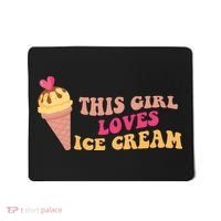 This Girl Loves Ice Cream Cute Gift Mousepad thumb 0