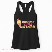 This Girl Loves Ice Cream Cute Gift Women's Tank Top thumb 0