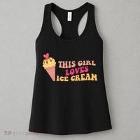 This Girl Loves Ice Cream Cute Gift Women's Tank Top thumb 3