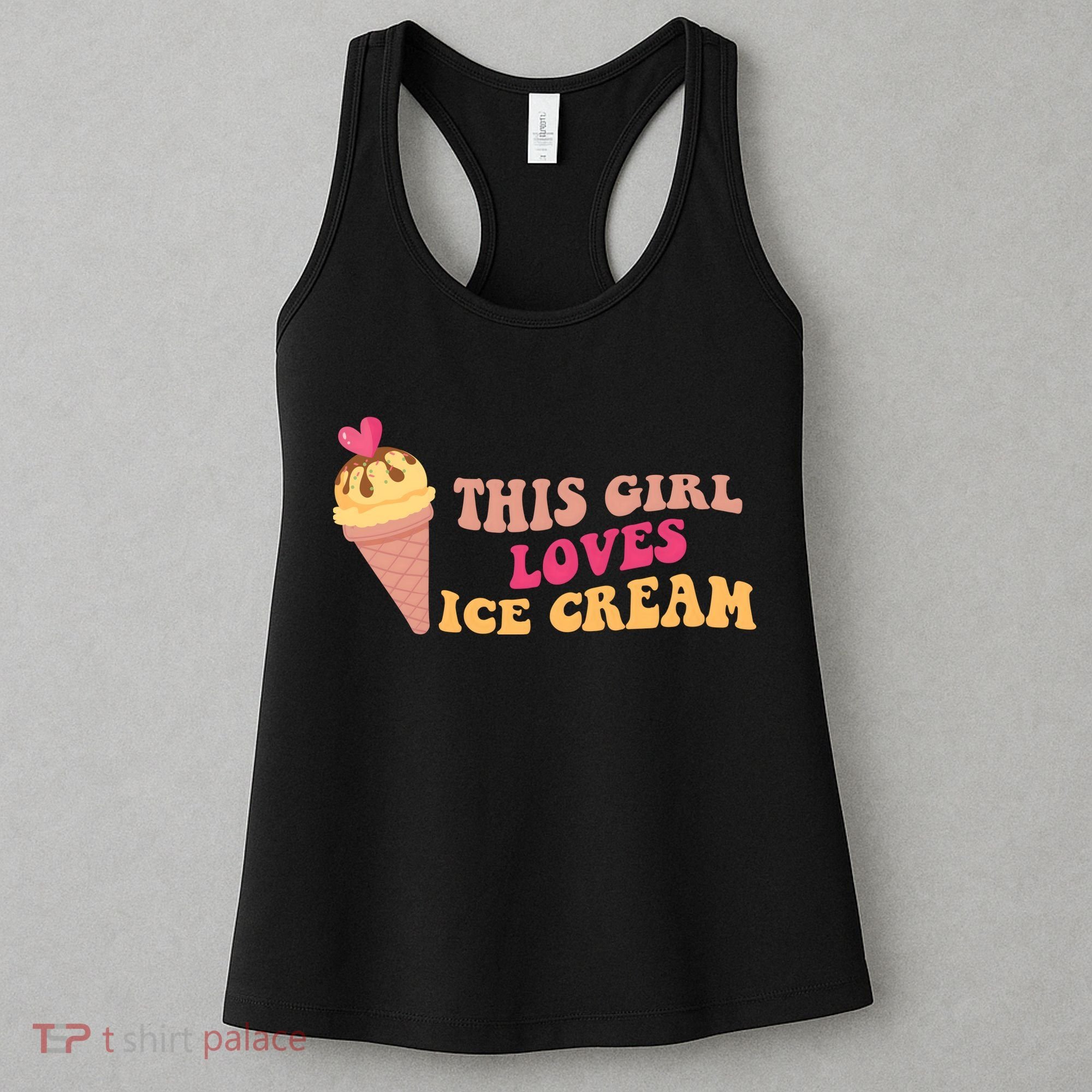 This Girl Loves Ice Cream Cute Gift Women's Tank Top