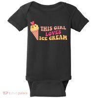 This Girl Loves Ice Cream Cute Gift Baby Bodysuit thumb 0