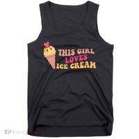 This Girl Loves Ice Cream Cute Gift Tank Top thumb 0