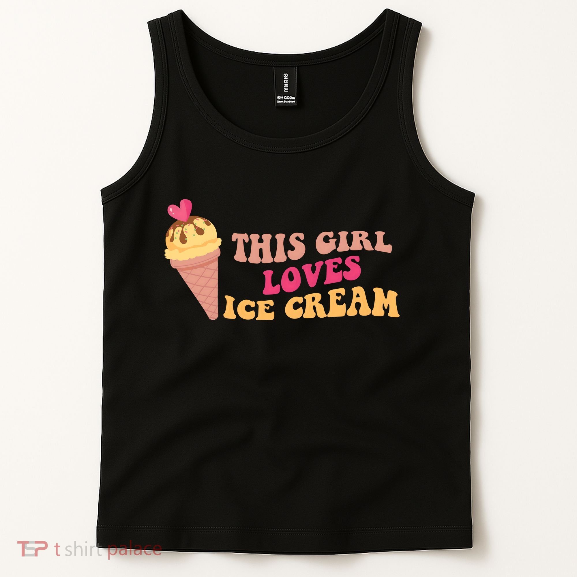 This Girl Loves Ice Cream Cute Gift Tank Top