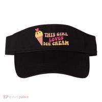 This Girl Loves Ice Cream Cute Gift Visor thumb 0