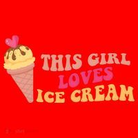 This Girl Loves Ice Cream Cute Gift Santa Hat thumb 1