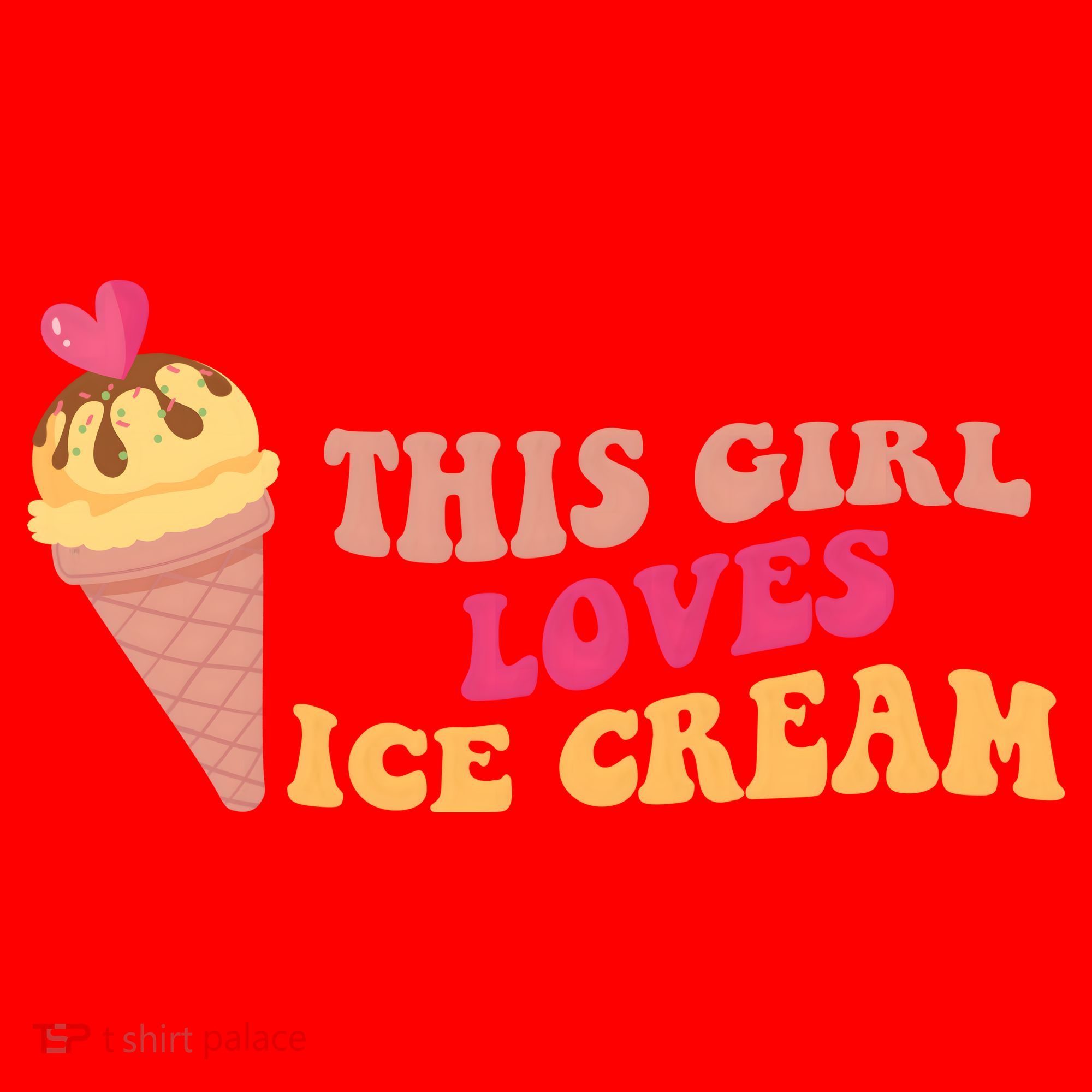 This Girl Loves Ice Cream Cute Gift Santa Hat