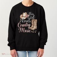 This Girl Loves Country Music Women's Sweatshirt thumb 0