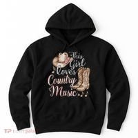 This Girl Loves Country Music Hoodie thumb 0