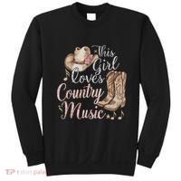 This Girl Loves Country Music Sweatshirt thumb 0