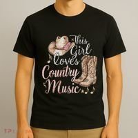 This Girl Loves Country Music T-Shirt thumb 3