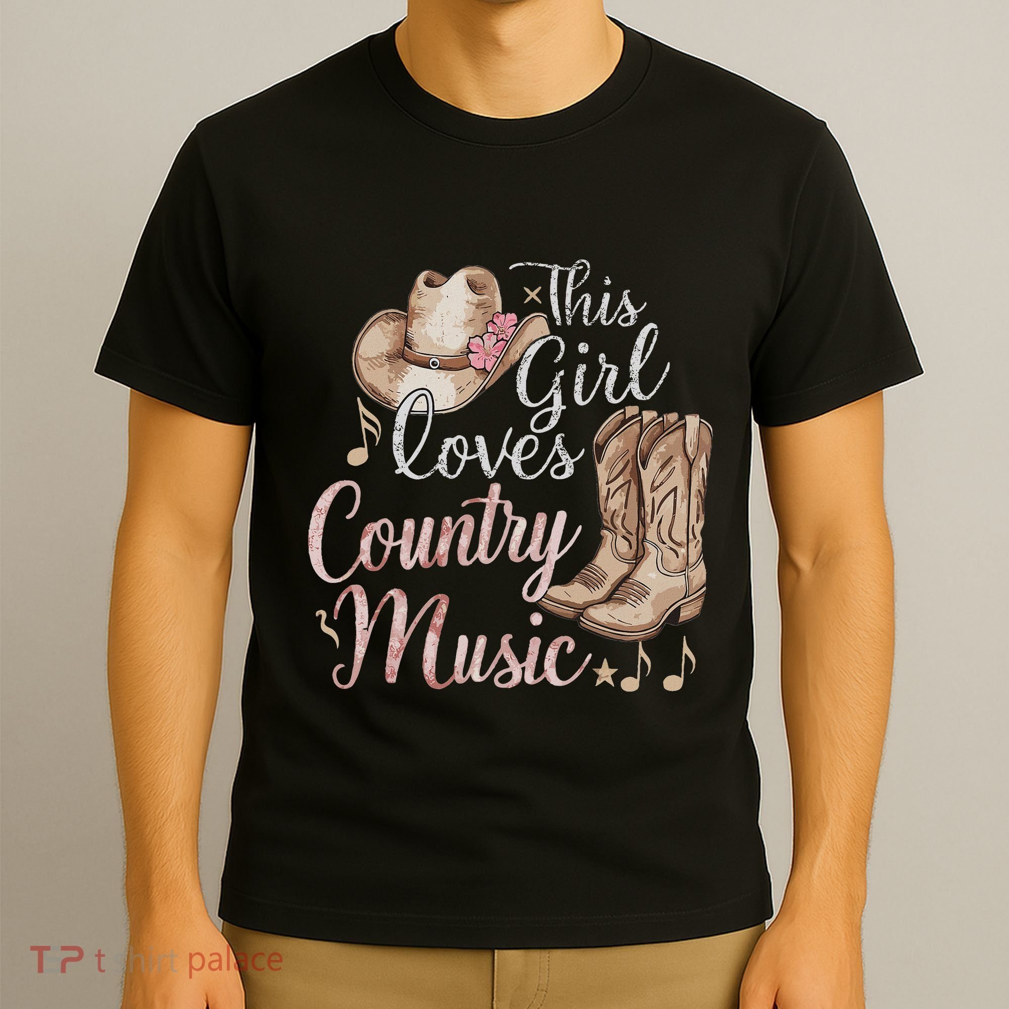This Girl Loves Country Music T-Shirt