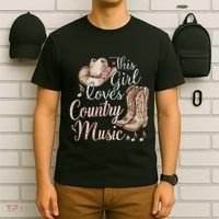 This Girl Loves Country Music T-Shirt thumb 6