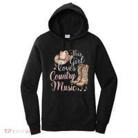 This Girl Loves Country Music Women's Hoodie thumb 0